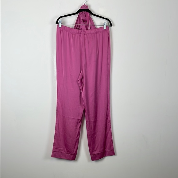 Juicy Couture Women's M Satin Pink Barbiecore Button Down Lounge Pajama Set - Picture 12 of 15